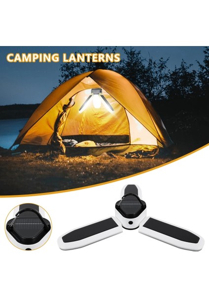 Güneş Tarzı Kamp Lambası 60LED Güneş Işığı Şarj Edilebilir Atölye Lambası Asılı Taşınabilir Çadır Fener 5 Aydınlatma Modu Açık Acil Durum (Yurt Dışından)