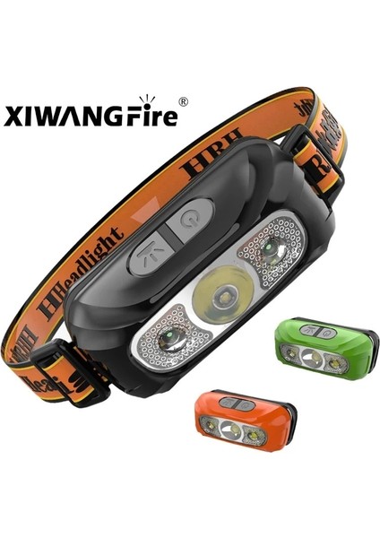 Sarı Stil Rgb Mini Şarj Edilebilir Güçlü Sensör Far Balıkçılık Kamp USB Kafa El Feneri Cob LED Kafa Işıklı Fener Farlar Ön Fener (Yurt Dışından) fiyatları