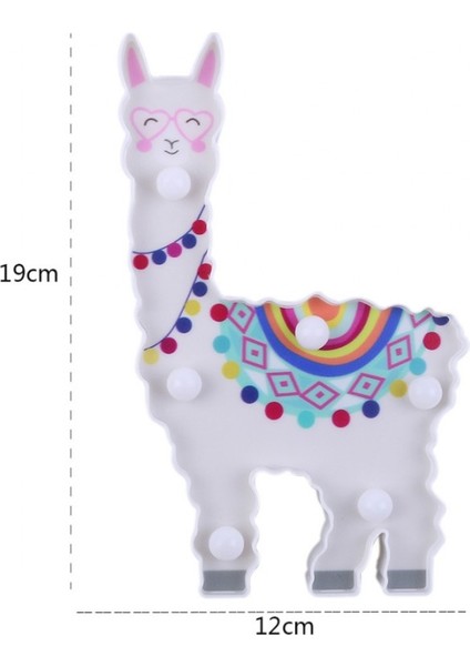 A Llama Dekor Oyuncaklar Çocuklar Için Duvar Dekorasyonu Gece Lambası Hamile Kadın, Çocuklar, Bebek Duş, Kreş, Pille Çalışan Gece Lambası (Yurt Dışından)