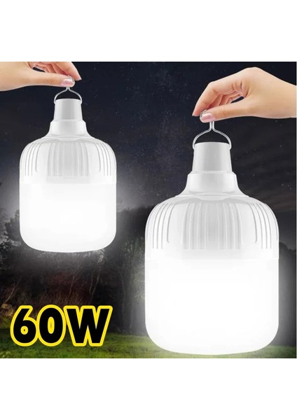 30W 60 W Kamp Işık Acil Durum Işıkları Açık USB Şarj Edilebilir LED Ampul Lamba Balıkçılık Kamp Patioporch Bahçe Aydınlatma Fener (Yurt Dışından) fiyatları
