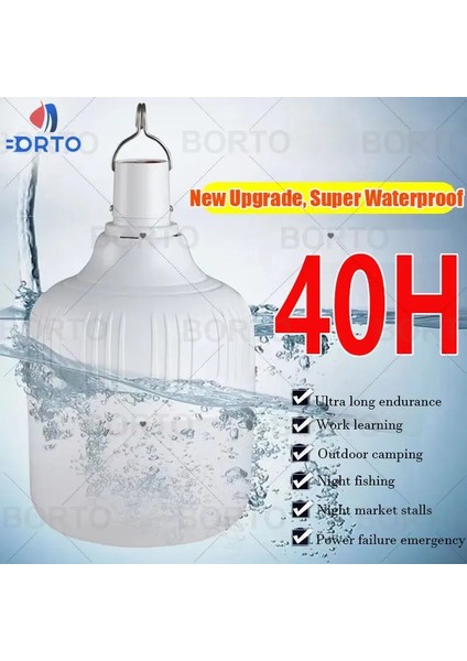 150W Acil Durum Aydınlatma Ev Açık Taşınabilir Fenerler 80 W Acil Durum Lambası Ampul USB LED Şarj Edilebilir Lamba Barbekü Kamp Yanıp Sönen Işık (Yurt Dışından) fiyatları