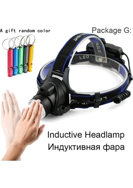 L2 Tarzı G LED Kafa Işık LED Far V6L2 Yakınlaştırma Far Torch El Feneri Kafa Lambası 2 * Pil Balıkçılık Lanterna Tarafından (Yurt Dışından)