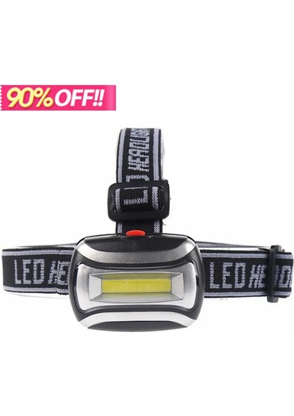 C9 Balıkçı Işığı Mini Cob LED Far Torch 4 Modu Su Geçirmez Far Kafa El Feneri Lanterna Açık Kamp Gece Için (Yurt Dışından)