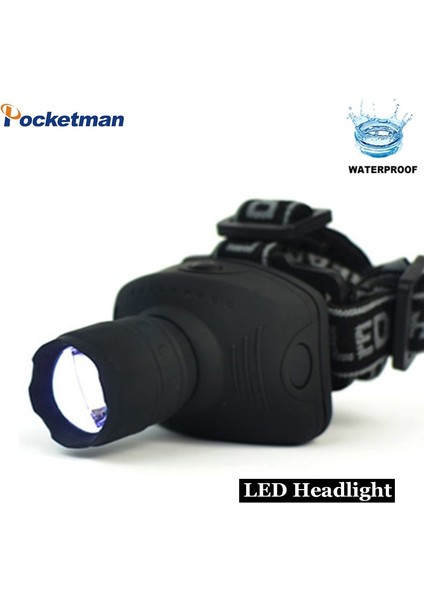 3mode Su Geçirmez Far Zumlanabilir Kafa El Feneri Torch Lanterna Açık Kamp Gece Balıkçılık Mini LED Far (Yurt Dışından) modelleri