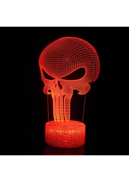 SS-1755 Tarzı SS-2153 Kafatası Kabak 3D Lamba Akrilik Masa Lambası Cadılar Bayramı Dekorasyon Ev Tatil Hediyeler Için Dokunmatik Uzaktan LED Gece Lambası Masa Süsleme (Yurt Dışından)