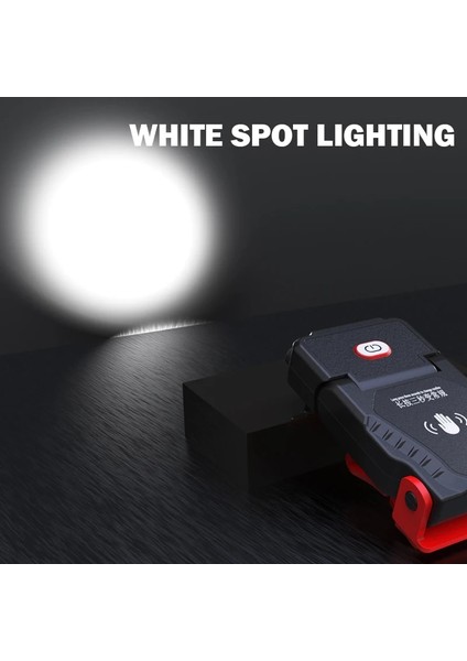 Siyah Siyah Mini LED Sensör Far Kamp Çalışma Işığı Balıkçılık Far USB Şarj Edilebilir Ayarlanabilir Açı Dış Aydınlatma Malzemeleri (Yurt Dışından) fiyatları