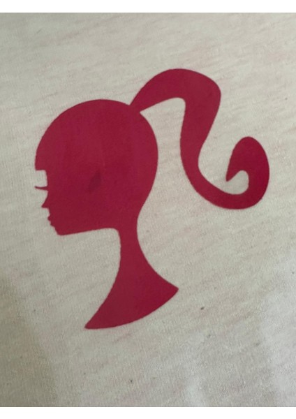 9x8 cm Pembe Saçlı Kız Ütüile Yapışaan Transfer Baskı Kot Kumaş Arma modelleri