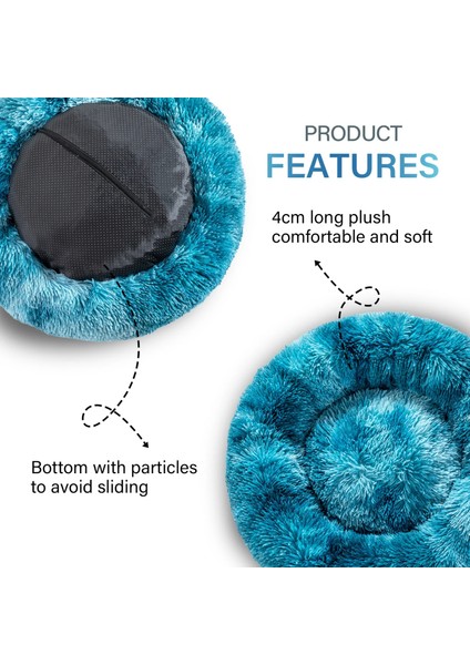 Açık Gri Tarzı XS-40CM Süper Pet Kral Köpek Yatağı Zip Kanepe Çıkarılabilir Köpek Uyku Yatağı Yıkanabilir Donut Sakinleştirici Uzun Peluş Köpek Yatakları Xxl Ayrılabilir Köpek Evi (Yurt Dışından)