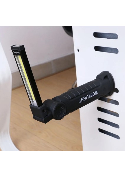B Cob LED El Feneri USB Şarj Edilebilir Torch Su Geçirmez Çalışma Işığı Manyetik Kamp Fener Çadır Lambası Acil Aydınlatma Spot Işığı (Yurt Dışından)