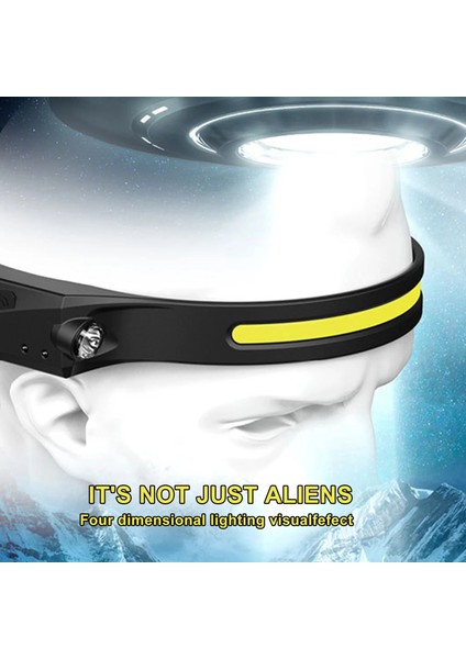 5 Adet Mini Şarj Edilebilir Güçlü Sensör Far Balıkçılık Kamp USB Kafa El Feneri Cob LED Kafa Işıklı Fener Farlar Ön Fener (Yurt Dışından) modelleri