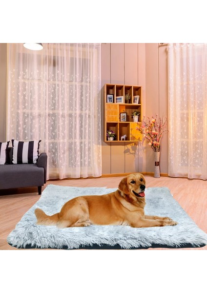 Pembe Tarzı 100X70CM Peluş Köpek Yastık Yıkanabilir Yumuşak Pet Köpek Yatağı Uyku Mat Kedi Yatakları Köpek Pedi Için Kış Sıcak Pet Battaniye Büyük Orta Köpekler Yastık (Yurt Dışından) fiyatları