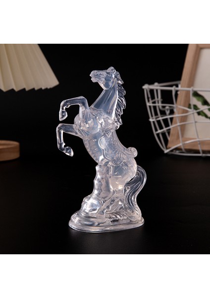 Atış 3D Açı Gece Lambası Hediye Lamba Akrilik At Prenses Öpücük Kristal Flaş Oyuncak Çocuk Sevgililer Günü Yatak Odası Doğum Günü Çocuklar (Yurt Dışından)