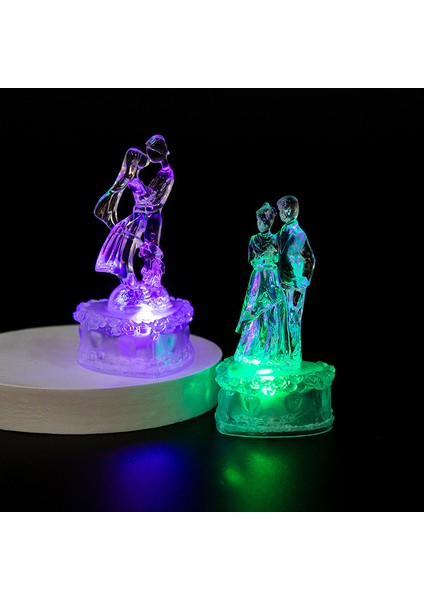 Atış 3D Açı Gece Lambası Hediye Lamba Akrilik At Prenses Öpücük Kristal Flaş Oyuncak Çocuk Sevgililer Günü Yatak Odası Doğum Günü Çocuklar (Yurt Dışından)