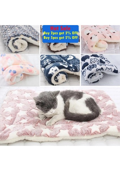 Yıldız Tarzı Pembe U 69X52CM Kış Pet Battaniye Yumuşak Mercan Polar Köpek Yatağı Kalınlaşmak Yastık Kedi Mat Küçük Orta Köpekler Için Sıcak Uyku Yatakları Evcil Hayvan Aksesuarları (Yurt Dışından) modelleri
