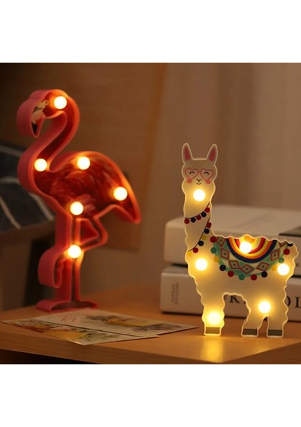 Atış 3D Gece Lambası Güzel Unicorn Parti Dekor Flamingo LED Lamba Düğün Doğum Günü Hawaii Parti Kız Yatak Odası Dekorasyon Odası Işık (Yurt Dışından) indirimleri