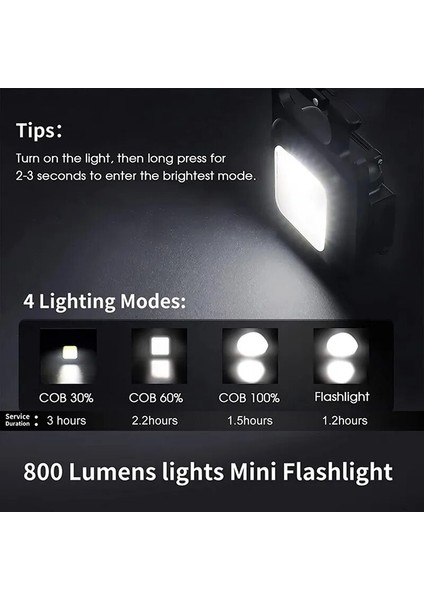 200MAH Tarzı 12 Adet Mini USB El Feneri Şarj Edilebilir El Feneri Cob Çalışma Işığı LED Anahtarlıklar Açık Acil Kamp Tirbuşon Balıkçılık (Yurt Dışından) modelleri