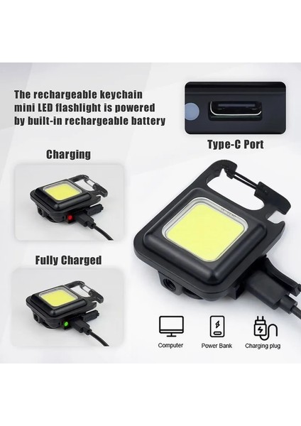 200MAH Tarzı 12 Adet Mini USB El Feneri Şarj Edilebilir El Feneri Cob Çalışma Işığı LED Anahtarlıklar Açık Acil Kamp Tirbuşon Balıkçılık (Yurt Dışından) indirimleri