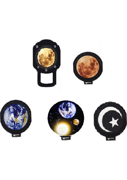5 Adet Toprak Ay Yıldız Projektör Gece Lambası Filmleri Romantik Çocuk Yatak Odası Dekorları Uzaktan Kumanda Kuzey Işığı (Yurt Dışından)