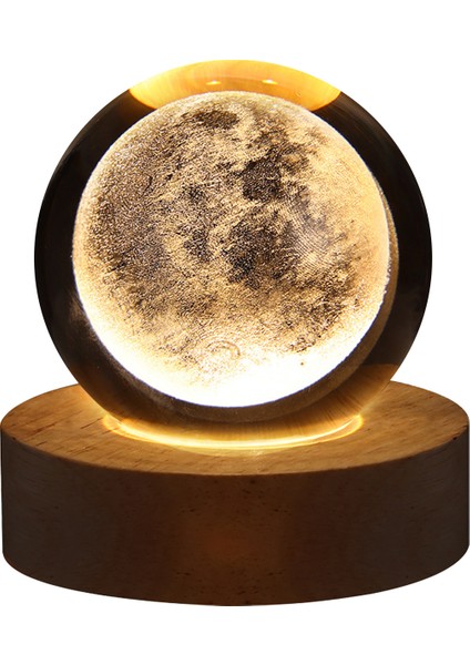 No.3 Boyutu Astronomi Kristal Işıklar Parlayan Gezegen Galaxy Astronot Topu Gece Işıkları Başucu Işık Ramazan Dekorasyon Ruh Işığı (Yurt Dışından)