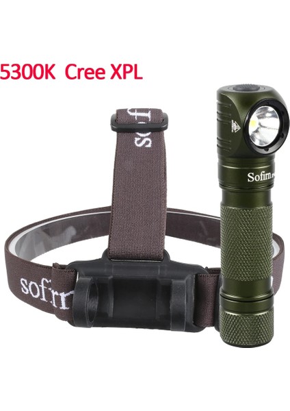 5300K-SIYAH Tarzı 5300K-YEŞIL Sofir Far USB Şarj Edilebilir El Feneri Kafa Lambası Xpl 1200LM Mıknatıs Kuyruk Kapağı ile LED Far (Yurt Dışından)