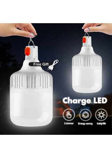 60W Taşınabilir Acil Durum Işıkları Şarj Edilebilir LED Fener Mobil Çadır Lambası ile Kanca Kamp Balıkçılık Için Veranda Sundurma Bahçe Aydınlatması (Yurt Dışından) modelleri