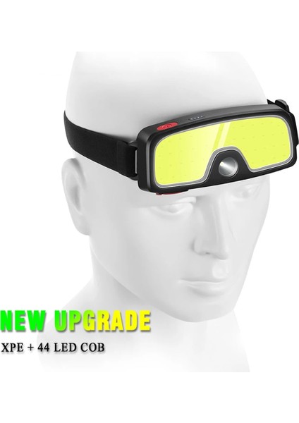 1 Parça Yeni Cob LED Far Taşınabilir Mini Far Dahili Pil Flaş Işığı USB Şarj Edilebilir Torch Fener Kamp Lambası El Feneri (Yurt Dışından) modelleri