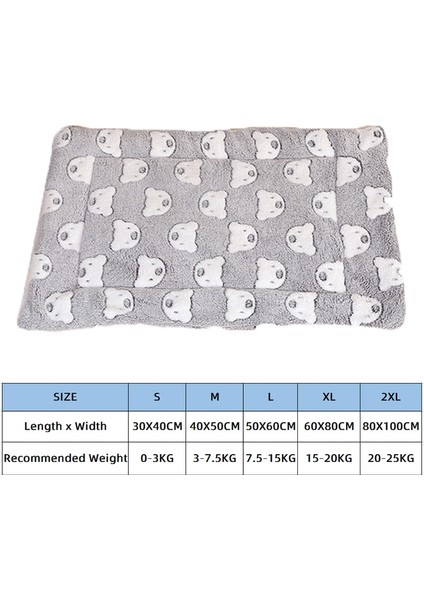 Beyaz Ayı Stili Xl 60X80CM Pet Köpek Yatak Mat Yumuşak Pazen Pamuk Uyku Kediler Için Ped Kış Sıcak Tutmak Aksesuarları Rahat Yastık Küçük Orta Büyük Köpekler (Yurt Dışından) fırsatları
