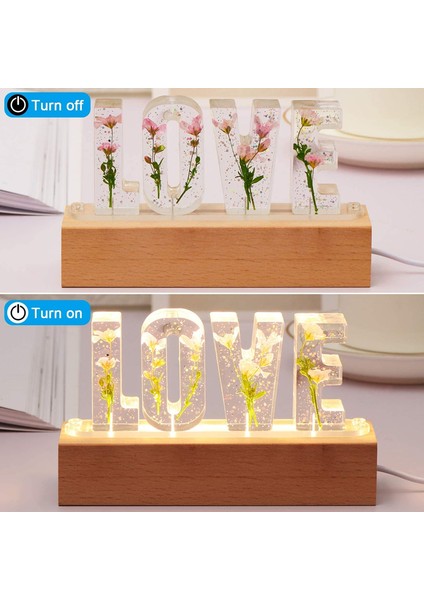 B-1 Stili B-3 Özelleştirilmiş A'dan Z'ye Mektuplar Kurutulmuş Çiçek Ahşap Gece Lambası Yaratıcı Romantik Masa Lambası Çift Için Hediye Sevgililer Günü Çocuk Doğum Günü (Yurt Dışından) fırsatları