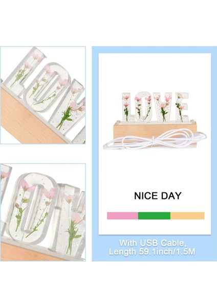 B-1 Stili B-3 Özelleştirilmiş A'dan Z'ye Mektuplar Kurutulmuş Çiçek Ahşap Gece Lambası Yaratıcı Romantik Masa Lambası Çift Için Hediye Sevgililer Günü Çocuk Doğum Günü (Yurt Dışından) indirimleri