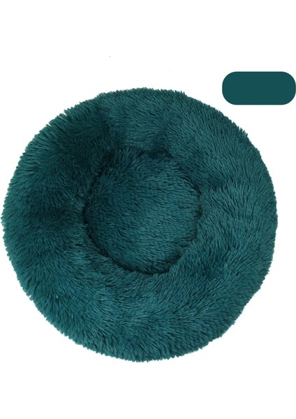 Gd-17-Cyan Stili 40CM Pet Köpek Yatağı Sıcak Polar Yuvarlak Köpek Kulübesi Evi Uzun Peluş Kış Evcil Orta Büyük Köpekler Için Köpek Yatakları Kediler Yumuşak Kanepe Minder Paspasları (Yurt Dışından)