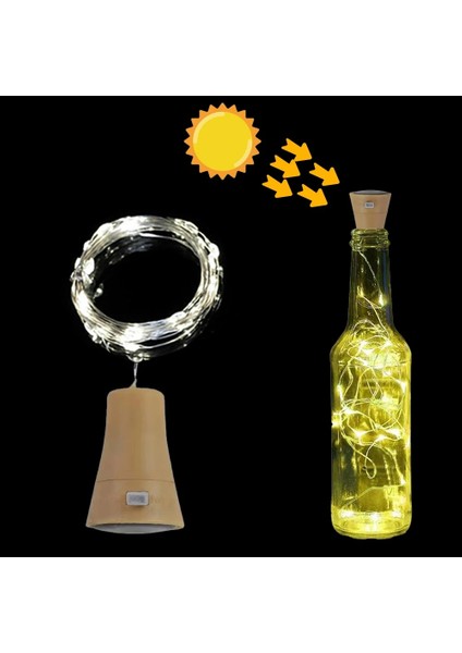 1 Milyon Tarzı Mavi Bar LED Güneş Enerjisi Şarap Şişesi Mantarı Dize Işıklar Peri Işıkları Çelenk IP65 Su Geçirmez Dıy Noel Partisi Düğün Dekorasyon (Yurt Dışından)