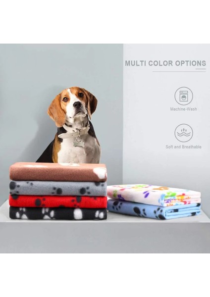 Beyaz Stil 100X70CM Pet Battaniye Köpek Kedi Yumuşak Polar Battaniye Uyku Mat Pad Yatak Örtüsü Yavru Kedi Yavrusu ve Diğer Küçük Hayvanlar Için Pençe Baskı ile (Yurt Dışından) modelleri