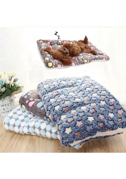 Pembe Yıldız Stili 49X32CM Yumuşak Flanel Kalınlaşmış Pet Yumuşak Polar Ped Pet Battaniye Yatak Mat Yavru Köpek Kedi Kanepe Yastık Sıcak Tutmak Uyku Örtüsü (Yurt Dışından) fiyatları