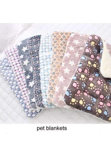 Pembe Yıldız Stili 49X32CM Yumuşak Flanel Kalınlaşmış Pet Yumuşak Polar Ped Pet Battaniye Yatak Mat Yavru Köpek Kedi Kanepe Yastık Sıcak Tutmak Uyku Örtüsü (Yurt Dışından) fırsatları
