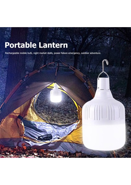100W Kamp Işık Lіhtar Göz Koruması Şarj Edilebilir Lamba Açık Macera USB Lamba Enerji Tasarruflu LED El Feneri Kablo Kanca ile (Yurt Dışından) modelleri