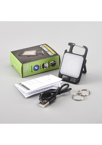 3W Çok Fonksiyonlu Mini Parlama Cob Anahtarlık Işık USB Şarj Acil Durum Lambaları Güçlü Manyetik Onarım Çalışması Açık Kamp Işık (Yurt Dışından) fırsatları