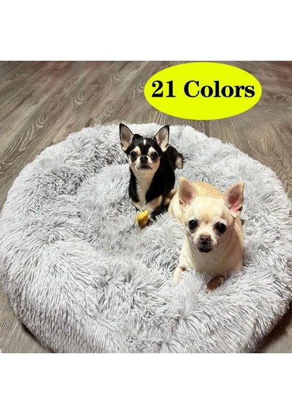 Açık Yeşil Stil 30CM Uzun Peluş Kabarık Pet Köpek Yatağı Claming Köpek Yatakları Donut Yuvarlak Kedi Köpek Tezgahı Yumuşak Sıcak Chihuahua Kulübesi Büyük Mat Pet Malzemeleri (Yurt Dışından) fiyatları