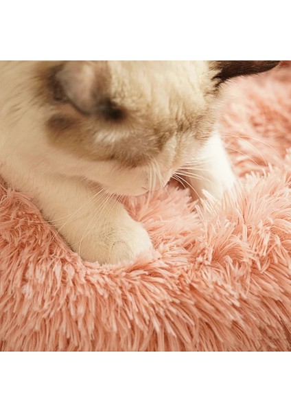 Açık Yeşil Stil 30CM Uzun Peluş Kabarık Pet Köpek Yatağı Claming Köpek Yatakları Donut Yuvarlak Kedi Köpek Tezgahı Yumuşak Sıcak Chihuahua Kulübesi Büyük Mat Pet Malzemeleri (Yurt Dışından) indirimleri