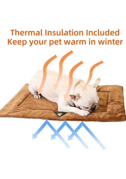 Kahverengi L Tarzı Pet Mat Köpek Yatağı Kendinden Isıtmalı Pet Pedleri Köpek Battaniyesi Kedi Yatağı Pet Termal Mat Battaniye Kanepe Minderi Ev Halısı Sıcak Tutmak Uyku Örtüsü (Yurt Dışından) fırsatları