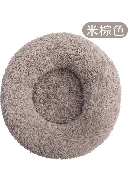 No.1 Tarzı 50CM cm Büyük Yuvarlak Mercan Polar Yumuşak Uzun Peluş Pet Paspaslar Köpek Yatağı Ev Hayvanları Kedi Mat Kanepe Chihuahua Labrador Pet Malzemeleri (Yurt Dışından)