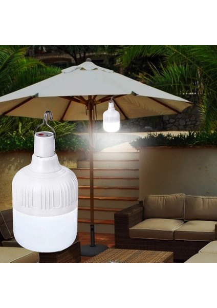 60W Açık Ampul USB Şarj Edilebilir Ampul Işığı Acil Durum Işıkları Taşınabilir Çadır Lambası Kamp Balıkçılık Kanca Gece Lambası Barbekü Asılı Işık (Yurt Dışından) fiyatları