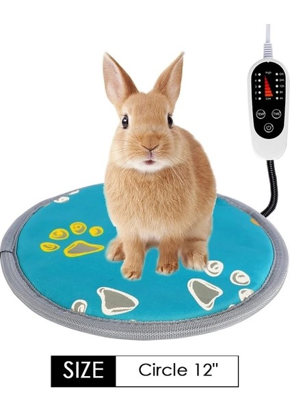 Daire-Mavi-S Tarzı 110V Abd Fişi Furrybaby Elektrikli Isıtma Pedi Battaniye Pet Mat Yatak Kedi Köpek Kış Isıtıcı Ped Ev Ofis Koltuğu Isıtmalı Mat Köpek Yatağı (Yurt Dışından)
