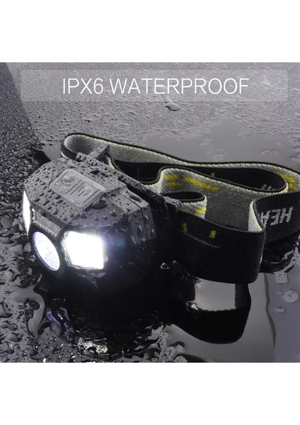 Süper Parlak LED Far Hareket Sensörü Sert Şapka Kafa Lambası Güçlü Far USB Şarj Edilebilir Su Geçirmez El Feneri (Yurt Dışından) fiyatları