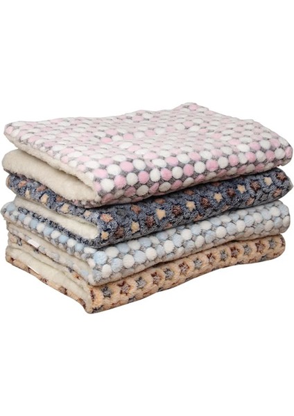 Mavi Yıldız Stili 49X32CM Yumuşak Flanel Kalınlaşmış Pet Yumuşak Polar Ped Pet Battaniye Yatak Mat Yavru Köpek Kedi Kanepe Yastık Sıcak Tutmak Uyku Örtüsü (Yurt Dışından) modelleri