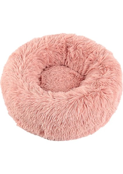 Parlakpembe Stili 50CM Pet Kulübesi Kedi Kulübesi Kış Sıcak Köpek Kulübesi Mat Peluş Yuvarlak Köpek Yatağı Köpek Mat Kedi Malzemeleri Küçük Orta Büyük Pet Yatak Cama Perro (Yurt Dışından) fiyatları
