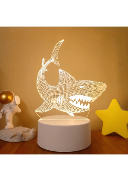No.21 Boyutu 3D Akrilik USB LED Gece Lambası Hayvan Grafik Serisi Gece Lambası Çocuk Çocuk Yatak Odası Uyku Işığı Ev Dekor Için Hediye Masa Lambası (Yurt Dışından)