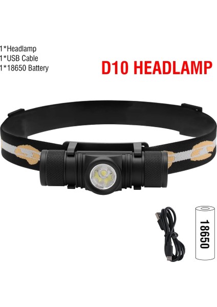 Beyaz Stil Değiştirilebilir Boruit LED Mini Far Yüksek Powelm Far Şarj Edilebilir Kafa Torch Kamp Avcılık Açık Su Geçirmez El Feneri (Yurt Dışından)