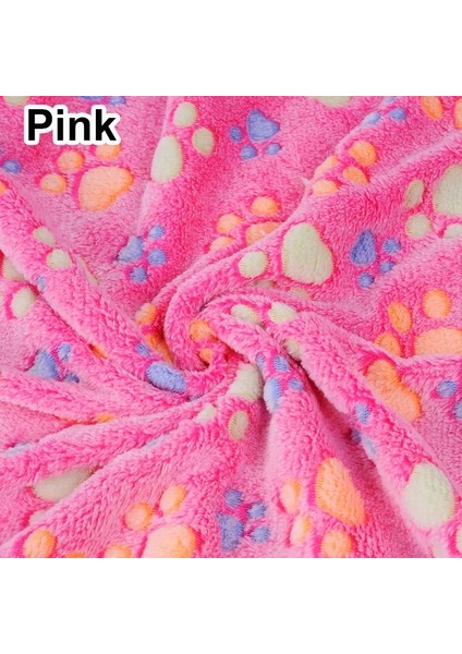 Pembe Tarzı S Beden Kış Sıcak Çok Fonksiyonlu Yumuşak Kürk Köpek Battaniyesi, Pençe Baskı Evcil Hayvan Uyku Köpek Yavrusu Kedi Battaniyesi Mattreolors (Yurt Dışından)