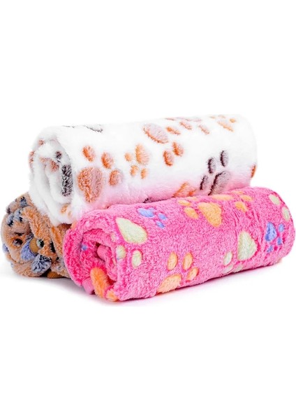 Pembe Tarzı S Beden Kış Sıcak Çok Fonksiyonlu Yumuşak Kürk Köpek Battaniyesi, Pençe Baskı Evcil Hayvan Uyku Köpek Yavrusu Kedi Battaniyesi Mattreolors (Yurt Dışından) fırsatları