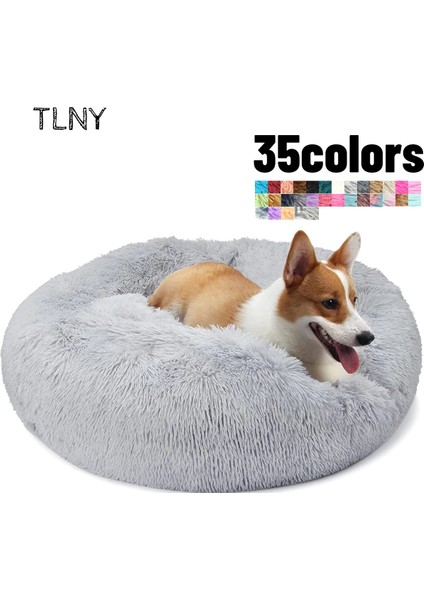 Gül Tarzı M-60CM Tlny Uzun Peluş Kedi Yatak Ev Yavrusu Mat Kış Sıcak Uyku Kediler Yuva Yumuşak Uzun Peluş Köpek Sepeti Pet Yastık Taşınabilir Pet Yatak (Yurt Dışından) fırsatları